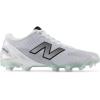 imageNew Balance Mens Freezelx V5 Low Lacrosse ShoeWhiteBlackSilver Metallic