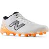 imageNew Balance Mens Freezelx V5 Low Lacrosse ShoeWhiteHot MangoBlack