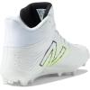 imageNew Balance Mens Rush V3 Mid Lacrosse ShoeWhiteBleached Lime Glow