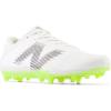 imageNew Balance Mens Rush V4 Low Lacrosse ShoeWhiteWhiteHilite
