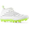 imageNew Balance Mens Rush V4 Mid Lacrosse ShoeWhiteWhiteHilite