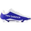 imageNew Balance UnisexAdult Burnx4 Lacrosse ShoeWhiteBlue