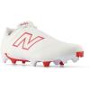 imageNew Balance UnisexAdult Burnx4 Lacrosse ShoeWhiteRed