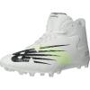 imageNew Balance Mens Rush V3 Mid Lacrosse ShoeWhiteBleached Lime Glow