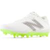 imageNew Balance Mens Rush V4 Low Lacrosse ShoeWhiteWhiteHilite