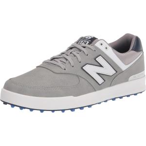 imageNew Balance Mens 574 Greens Golf ShoeGreyWhite