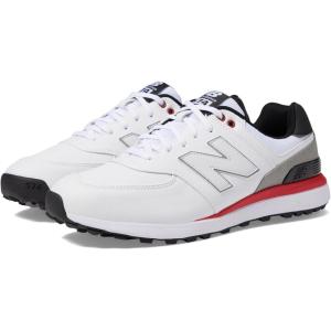 imageNew Balance Mens 574 Greens V2 Golf ShoeWhiteBlack