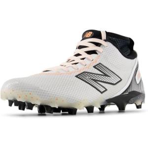 imageNew Balance Mens Freezelx V5 Lacrosse ShoeWhiteBlackHot Mango
