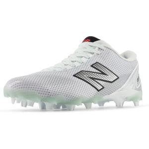 imageNew Balance Mens Freezelx V5 Low Lacrosse ShoeWhiteBlackSilver Metallic
