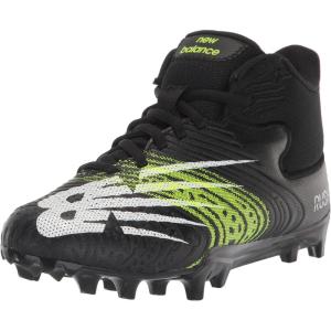 imageNew Balance Mens Rush V3 Mid Lacrosse ShoeBlackWhite