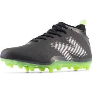 imageNew Balance Mens Rush V4 Mid Lacrosse ShoeBlackBlackHilite
