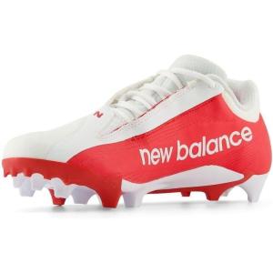 imageNew Balance UnisexAdult Burnx4 Lacrosse ShoeWhiteRed