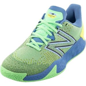 imageNew Balance Womens Fresh Foam X Lav V2 Hard Court Tennis ShoeElectric JadeHeritage Blue