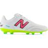 imageNew Balance Mens 442 V2 Team FG Soccer ShoeWhiteHiliteNeon Pink