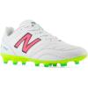 imageNew Balance Mens 442 V2 Team FG Soccer ShoeWhiteHiliteNeon Pink