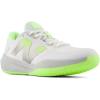 imageNew Balance Womens FuelCell 796 V4 Hard Court Tennis ShoeWhiteBleached Lime GloBrighton Grey