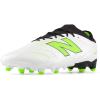 imageNew Balance UnisexAdult Tekela Team Low Laced Fg V5 Soccer ShoeWhiteBlackPixel Green