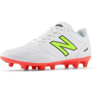 imageNew Balance Mens 442 Academy Fg V2 Soccer ShoeWhiteEnergy RedHilite
