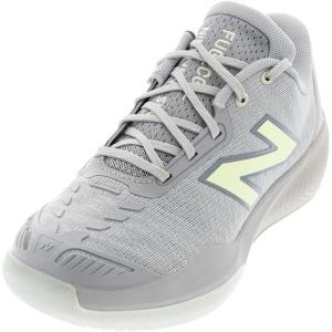 imageNew Balance Womens FuelCell 996 V5 Hard Court Tennis ShoeSlate GreyBleached Lime Glo