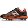 imageNew Balance Mens 4040 V5 Metal Baseball ShoeBlack  Orange