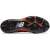 imageNew Balance Mens 4040 V5 Metal Baseball ShoeBlack  Orange