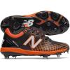 imageNew Balance Mens 4040 V5 Metal Baseball ShoeBlack  Orange