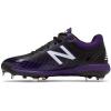 imageNew Balance Mens 4040 V5 Metal Baseball ShoeBlackPurple