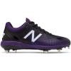 imageNew Balance Mens 4040 V5 Metal Baseball ShoeBlackPurple