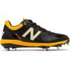 imageNew Balance Mens 4040 V5 Metal Baseball ShoeBlackYelllow