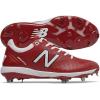imageNew Balance Mens 4040 V5 Metal Baseball ShoeMaroonWhite