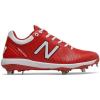 imageNew Balance Mens 4040 V5 Metal Baseball ShoeRedWhite