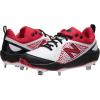 imageNew Balance Womens Fresh Foam Velo V2 Metal Softball ShoeBlackRedWhite