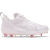 imageNew Balance Womens FuelCell Romero Duo Comp Softball ShoeWhiteSilverWhite