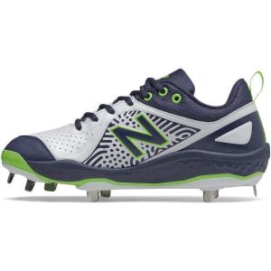imageNew Balance Womens Fresh Foam Velo V2 Metal Softball ShoeDarker RoyalLime GreenBlack