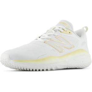 imageNew Balance Womens Fresh Foam Velo V4 TurfTrainer Softball ShoeWhiteTeam Gold