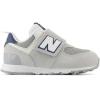 imageNew Balance BabyBoys 574 V1 Essentials Comfort Newb Hook and Loop SneakerBrighton GreyNb Navy