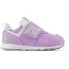 imageNew Balance BabyGirls 574 V1 Essentials Comfort Newb Hook and Loop SneakerLilac GloBright Lavender