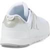 imageNew Balance BabyGirls 574 V1 Evolved Newb Hook ampamp Loop SneakerWhiteSilver Metalic