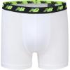 imageNew Balance Boys 35quot Underwear Performance Boxer Briefs 4 PackWhiteHiliteBlackHilite Print