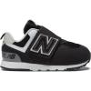 imageNew Balance Boys 574 Newb V1 Neo Sole Hook and Loop SneakerBlackSilver Metallic