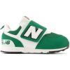 imageNew Balance Boys 574 Newb V1 Neo Sole Hook and Loop SneakerClassic PineWhiteBlack