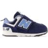 imageNew Balance Boys 574 Newb V1 Neo Sole Hook and Loop SneakerNb NavyHeritage Blue