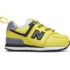 imageNew Balance Boys 574 V1 Laceup SneakerCitra YellowOcean Grey