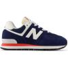 imageNew Balance Boys 574 V1 Laceup SneakerNb NavyBlast Red