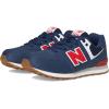imageNew Balance Boys 574 V1 Laceup SneakerNb NavyTeam Red