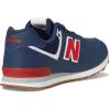 imageNew Balance Boys 574 V1 Laceup SneakerNb NavyTeam Red