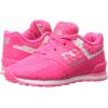 imageNew Balance Boys 574 V1 Laceup SneakerPinkSilver