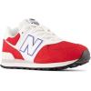 imageNew Balance Boys 574 V1 Laceup SneakerTeam RedWhiteBright Lapis