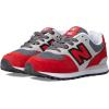 imageNew Balance Boys 574 V1 Laceup SneakerTrue RedLight Aluminum