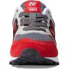 imageNew Balance Boys 574 V1 Laceup SneakerTrue RedLight Aluminum